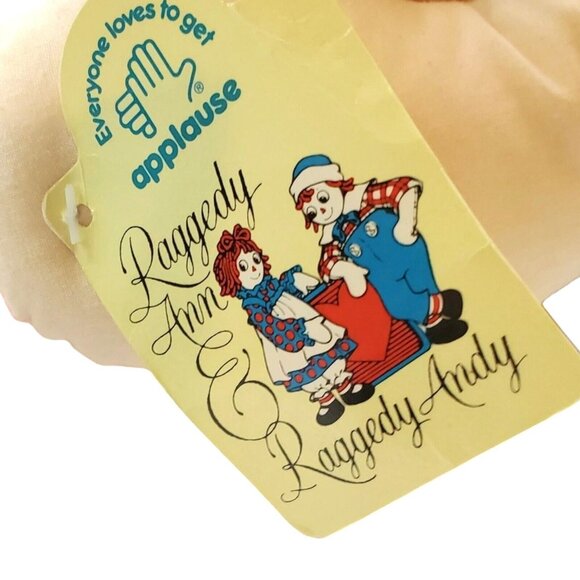 Vintage 1991 Applause 36" Raggedy‎ Andy Cloth Doll EUC Tags Great Condition Tags - Picture 3 of 9